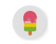 Daily Cross Stitch - Melting Popsicle