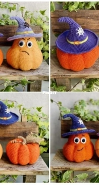 Crochet Natalia - Crochet by Nata Erkhova - Natalia Erkhova - Pumpkin with a Hat
