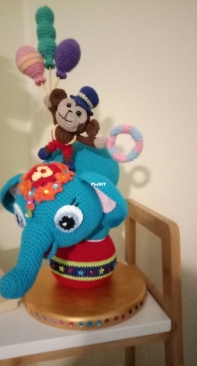 Circus Elephant and Monkey all finished
