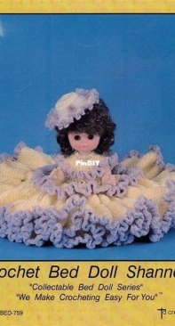 Td Creations 759 - Collectable Bed Doll Series - Crochet Bed Doll Shannon