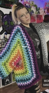 Wickedly Handmade - Andrea R Williams - Classic Granny Hexagon Cardigan