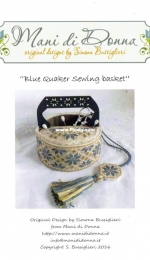 Mani di Donna - Blue Quaker Sewing Basket