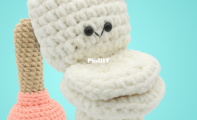 Stringy Ding Ding - Olive - Toilet Amigurumi - Free