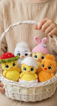 Chirka Toys - Ekaterina Chirkova - Екатерина Чиркова - Sweet peas: Easter Chicken - Крошки-Горошки: Цыпа - Russian