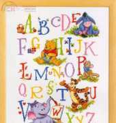 Vervaco 70.988 Winnie the Pooh Alphabet Sampler
