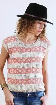 Goa Tee by We Are Knitters - English, French, German, Spanish, Italian