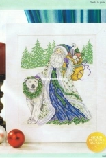 Santa and Polar Bear by Joan Elliott from Cross Stitch Gold 97