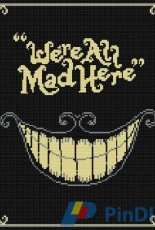 Cheshire Cat - Alice in Wonderland - Atypical Stitches