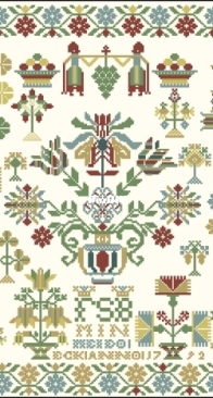 Modern Folk Embroidery - Frouwke Sijmens Bos 1792  XSD+PCS