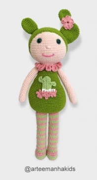 Arte e Manha Kids - Carla Meira - Cacti Doll - Boneca Cactos - Portuguese