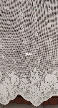 Crocheted  curtain