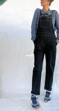 French Navy Patterns - Huxley Dungarees