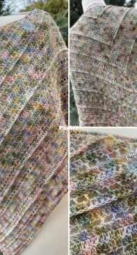 Colorful Love Made - Martina Šupová - Graciela Shawl - English and Slovak - Free