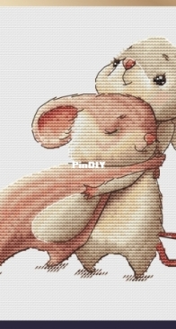 Fun Sheep FS/03-191 - Mouse Embrace by Anastasia Kravtsova / Eremeeva SAGA