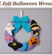 Artfire-DIY Felt Halloween Wreath