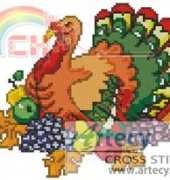 Artecy Cross Stitch - Thanksgiving Turkey
