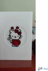 Tarjeta cumpleaños Kitty