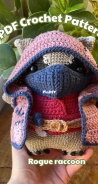 Rogue Raccoon by CrochetedByBogusia