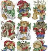 Janlynn 125-89 Bundle of Bears Ornaments by Donna Vermillion Giampa XSD
