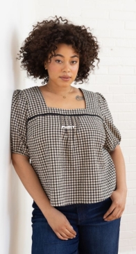 Seamwork - 3249 Bloom Square Neck Blouse with bonus - Sizes 00-30