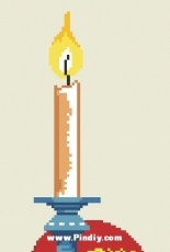 Eva Rosenstand & Clara Weaver 8-4371 Pixy with a candlestick