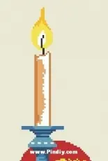 Eva Rosenstand & Clara Weaver 8-4371 Pixy with a candlestick