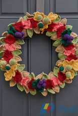 Red Heart - Heather Lodinksy - LW5789 - Fabulous Fall Wreath - free