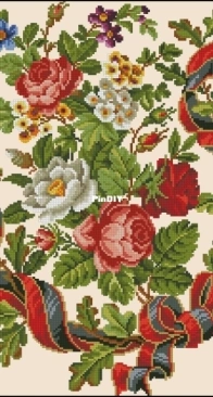 Berlin Woolwork Diakot Floral composition