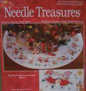 Needle Treasures 08555 Playful Santas Tree Skirt