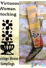 Carriage House Samplings A Virtuous Woman Stocking