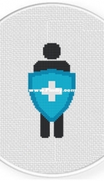 Daily Cross Stitch - Health Shield