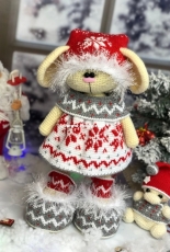 Crochet Bunny Art - Irina Tarasova - Snowy Outfit set - Spanish