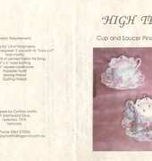 High Tea Cup And Saucer Pin Cushion by Cynthia Martin
