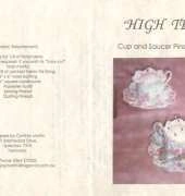 High Tea Cup And Saucer Pin Cushion by Cynthia Martin