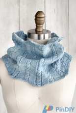 Zig Zag Cable Cowl by Lisa R. Myers