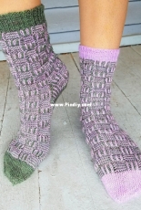 Checkbox Socks by Rachel Leggett-Free