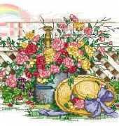 Leisure Arts 2246 Paula Vaughan/PV49  Mid Summer Roses XSD + PCS