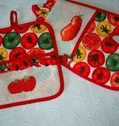 Oven mitten and pot holder
