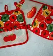 Oven mitten and pot holder