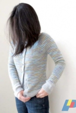 Mon petit gilet rayé /Cardigan by Isabelle Milleret-English,French-Free