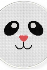 Daily Cross Stitch - Panda Face
