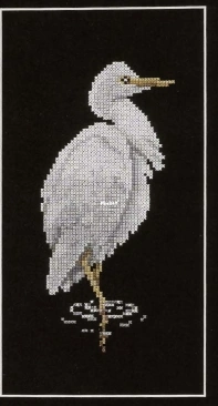 Cattle Egret by Jill Oxton from Jill Oxtons Cross Stitch and Beading 60 PCS