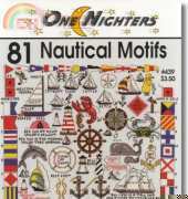Jeanette Crews Designs - One Nighters 439 - 81 Nautical Motifs PCS