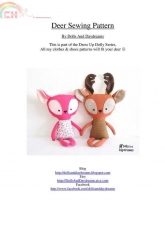 Dolls And Daydreams- Deer Sewing Pattern