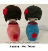 Cottonflake - Fia fiocco di cotone - Daniela Duma - Red flower