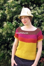 sunburst tee by cassie castillo /azalea and rosebud knits