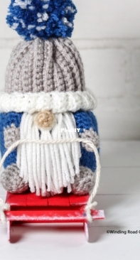 Winding Road Crochet - Lindsey Dale - Sledding Gnome - Free