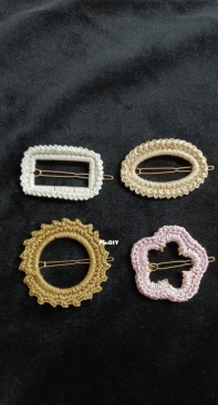 Crocheted Hair Pins