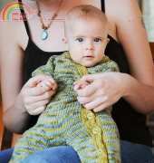 Gift Wrap Romper and Sweater by Carina Spencer