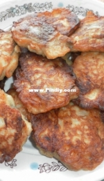 Fish fillet in onion batter